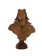 Dominique van den Bossche (1854-1906) - Sculpture, Busto di
