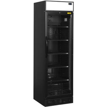 Koelkast | 358L | Zwart | +2°C/+10°C | Geforceerd | Wielen, Verzenden