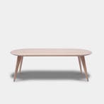 Tafel Plat Ovaal Eikenhout  Hout Onderstel  180x90, Huis en Inrichting, Tafels | Eettafels, Nieuw