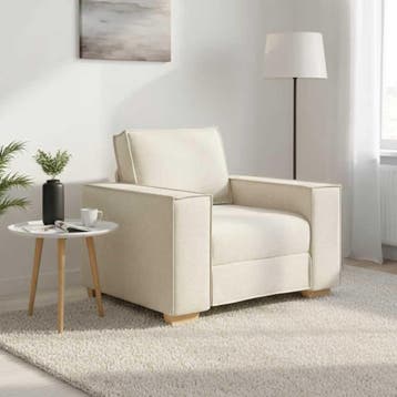 vidaXL Sofa Stoel Linnen 100x78x84 cm, Huis en Inrichting, Zetels | Zetels, Verzenden, Nieuw