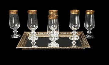 Theresienthal - Cenefa Refinadas en Oro - Drinkservies voor