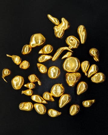 24K goudgeplateerde bullion nuggets - LEES DE BESCHRIJVING