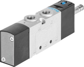 Festo 5/2 Monostabiel Lucht Magneetventiel G1/8 700L/Min -, Verzenden, Nieuw