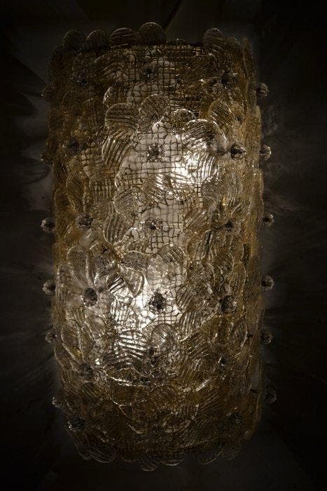Lampe murale - Verre, Métal, Antiquités & Art, Antiquités | Éclairage