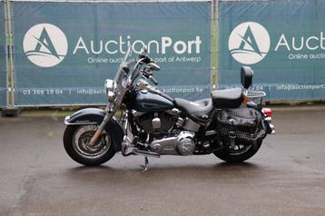 Veiling: Motor Harley Davidson Heritage Softail Classic Benz, Motos, Motos | Harley-Davidson