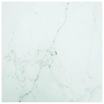vidaXL Tafelblad 80x80 cm 6 mm gehard glas met marmeren, Verzenden