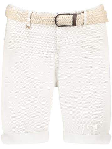 Geographical Norway Chino Bermuda Met Stretch Podex Wit, Verzenden