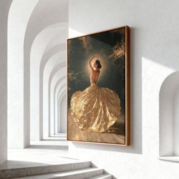 Iconica - Golden Ballerina Spin - unique 1/1 XXL (150 x 100