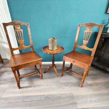 Chaise dappoint (2) - Chêne - Chaises Lyre — 2e lot