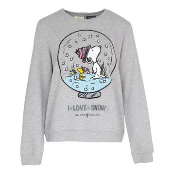 Princess goes Hollywood • grijze sweater Snoopy • 36, Princess goes Hollywood, Verzenden, Nieuw, Maat 36 (S)