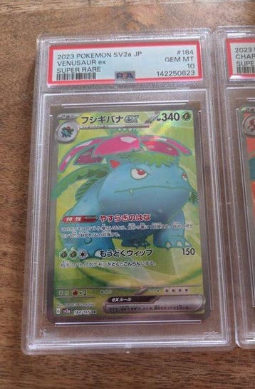 Pokémon - 3 Graded card - Charizard, Blastoise, Venusaur -