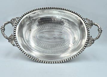 Fruitschaal - .813 zilver - Normandische landingen zilver