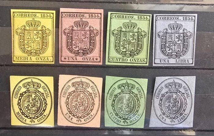 Spanje 1854/1898 - Mooi lot postzegels van het Wapen van, Postzegels en Munten, Postzegels | Europa | Spanje