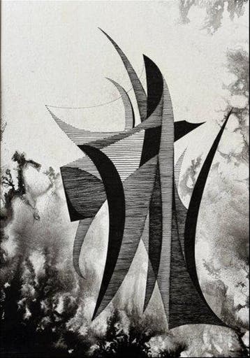 Eugène Eechaut (1928-2019) - Pareja de tintas