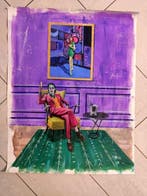 Francesco Dezio - Prosit (Joker) – Original Oil Painting on