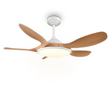 Trio FLEN VENTILATOR plafondlamp | LED | houtkleur met wit |, Verzenden