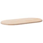 vidaXL Tafelblad 100x50x2,5 cm massief grenenhout ovaal, Huis en Inrichting, Verzenden, Nieuw
