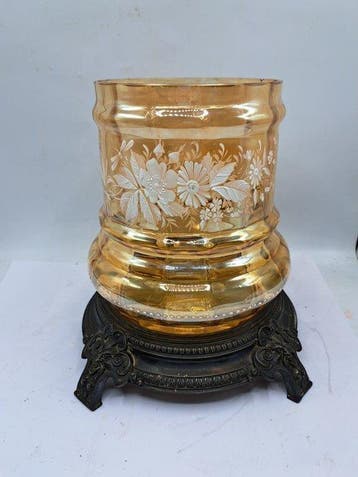 Bocal - Bowlpot - Verre, Étain, Plaqué(e) argent - Nat, Antiquités & Art