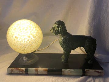 Lamp - Prachtige Koninklijke Poedellamp en zijn Globe -