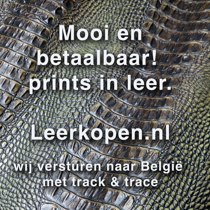Echt leer met mooie prints., Hobby & Loisirs créatifs, Tissus & Chiffons, Envoi