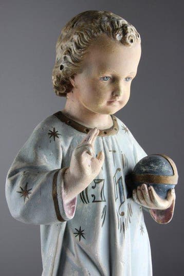 Beeld, Christ Child - 52 cm - Gips, Antiek en Kunst