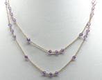 Tiffany & Co. - Collier - Amethyst Bead Necklace - 18 carats, Handtassen en Accessoires, Kettingen, Nieuw