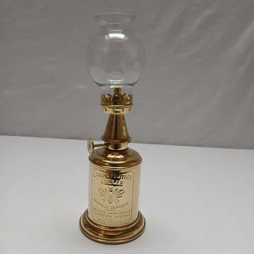 ABEILLE - 1 vraie belle vieille lampe à huile française de