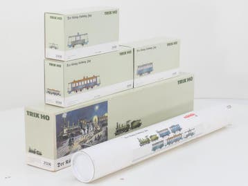 Schaal H0 Trix 21230 5-delige Der König-Ludwig-Zug trein..., Hobby & Loisirs créatifs, Trains miniatures | HO, Ophalen of Verzenden