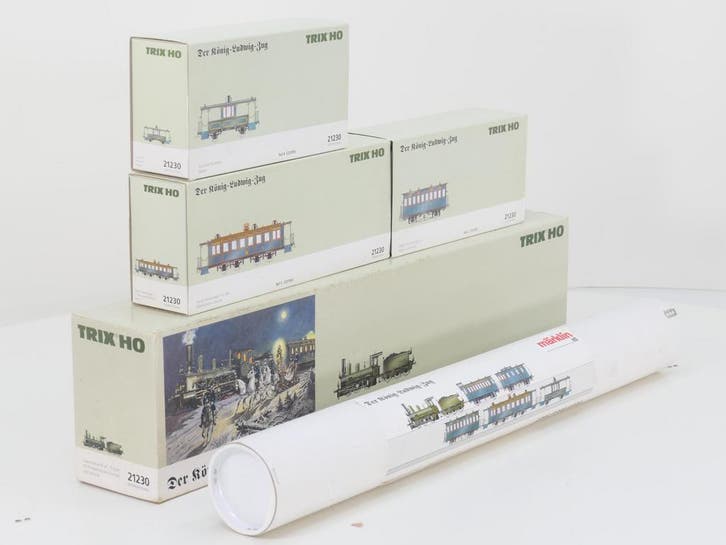 Schaal H0 Trix 21230 5-delige Der König-Ludwig-Zug trein..., Hobby & Loisirs créatifs, Trains miniatures | HO, Enlèvement ou Envoi