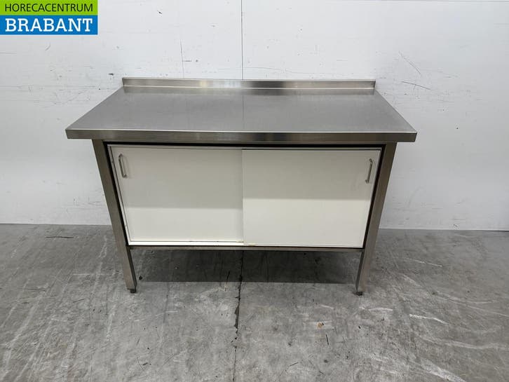 RVS Werkkast 2 Trespa schuifdeuren 128,5 x 65 x 90 cm Horeca, Articles professionnels, Horeca | Mobilier & Aménagement, Enlèvement ou Envoi