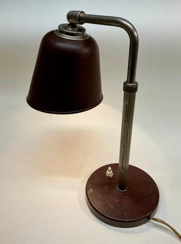 Hala - Lamp - Vernikkeld messing - Bauhaus bureaulamp