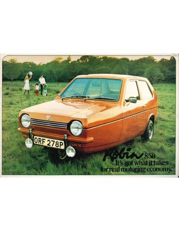 1976 RELIANT ROBIN 850 BROCHURE ENGELS, Nieuw