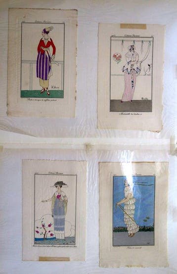 Georges Barbier (1882-1932) - Costumes Parisiens, Antiek en Kunst
