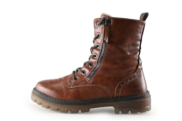 Mustang Veterboots in maat 38 Bruin, Kleding | Dames, Schoenen, Bruin, Zo goed als nieuw, Overige typen, Verzenden