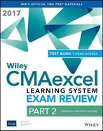 Wiley CMAexcel Learning System Exam Review 2017 Wiley, Verzenden, Gelezen, Wiley