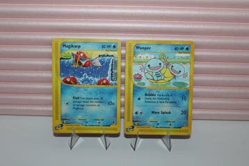 Pokémon - 2 Card - Magikarp, Wooper 117/147 118/165 - WOTC -, Nieuw