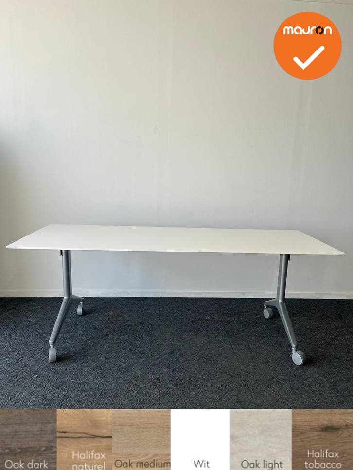 Klaptafel op Wielen - 200x80 - Wit bestaand blad of nieuw bl, Articles professionnels, Aménagement de Bureau & Magasin | Mobilier de bureau & Aménagement