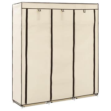vidaXL Kledingkast met vakken en stangen 150x45x175 cm stof, Huis en Inrichting, Kasten | Kleerkasten, Verzenden, Nieuw
