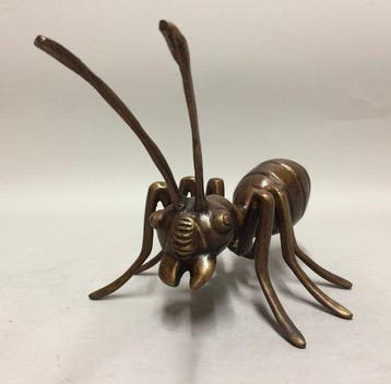 Beeld, Mier - 19 cm - Brons