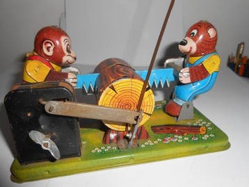Yone - Opwindbaar blikken speelgoed - 1950-1959, Antiek en Kunst