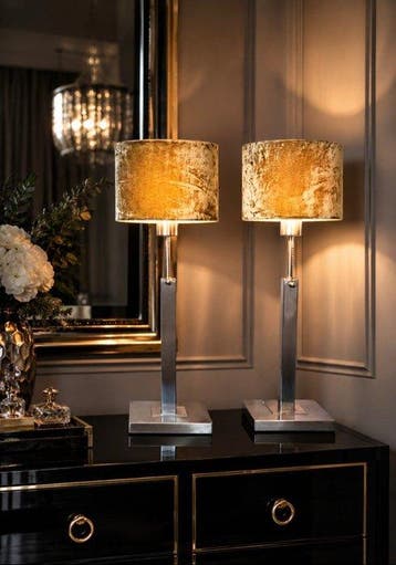 Lampe de table - Acier - Deux lampes de table