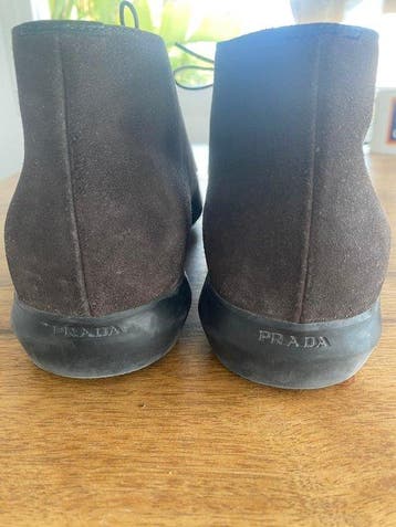 Prada - Enkellaarsjes - Maat: EU 40.5, Nieuw