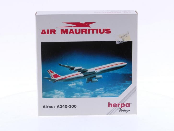 Schaal 1:500 Herpa 504591 Air Mauritius - Airbus A340-300..., Hobby & Loisirs créatifs, Modélisme | Avions & Hélicoptères, Enlèvement ou Envoi