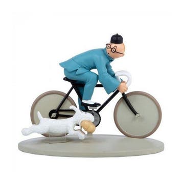 Tintin - 1 Figure - Tintin on a bicycle - Blue Lotus -, Nieuw