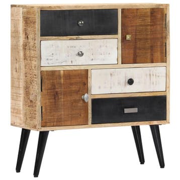 vidaXL Dressoir 70x30x78 cm massief mangohout, Verzenden, Nieuw