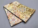 Vintage Japanse Fukuro Obi – Omkeerbaar gouden brokaat met