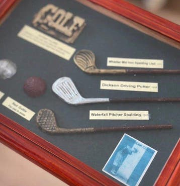 2000 - shadowbox 18 x 24 cm, golf