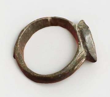 Byzantijns Brons middeleeuwse ring (Zonder minimumprijs)