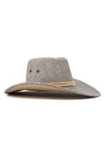 Cowboyhoed Grijs Flax Lichtgewicht Grijze Linnen Cowboy West, Ophalen of Verzenden