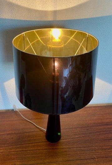 Aluminor - Lampe - Totem - Métal Laqué Noir - Vintage